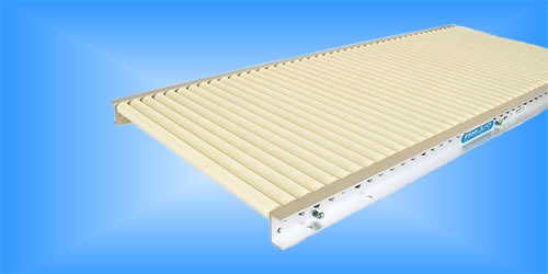 寺内製作所　樹脂製　ローラーコンベヤ　ストレート　P20-P22×350W×990L　[配送制限商品]